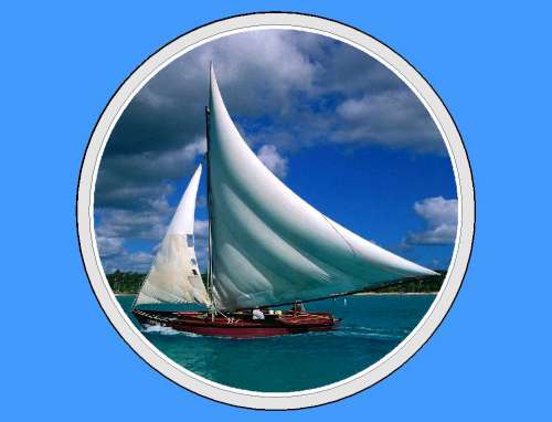 Sail Boat Edible Icing Image - Click Image to Close